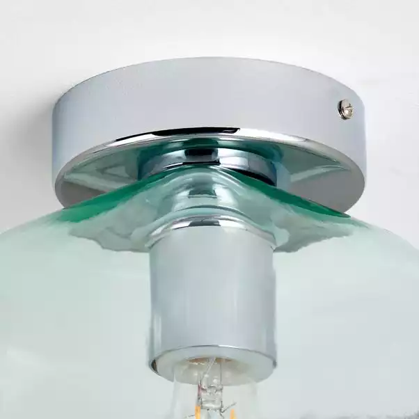 Dunelm Lucia Green Bathroom 1 Light Flush Ceiling Fitting 6 Dunelm Lucia Green Bathroom 1 Light Flush Ceiling Fitting - Image 4