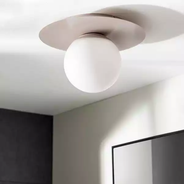 Dunelm Tela Bathroom 1 Light Flush Ceiling Fitting 4 Dunelm Tela Bathroom 1 Light Flush Ceiling Fitting - Image 2