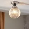 Dunelm Broden Ribbed 1 Light Flush Bathroom Ceiling Fitting 2 Dunelm Broden Ribbed 1 Light Flush Bathroom Ceiling Fitting -all lighting Sales Store 30789886