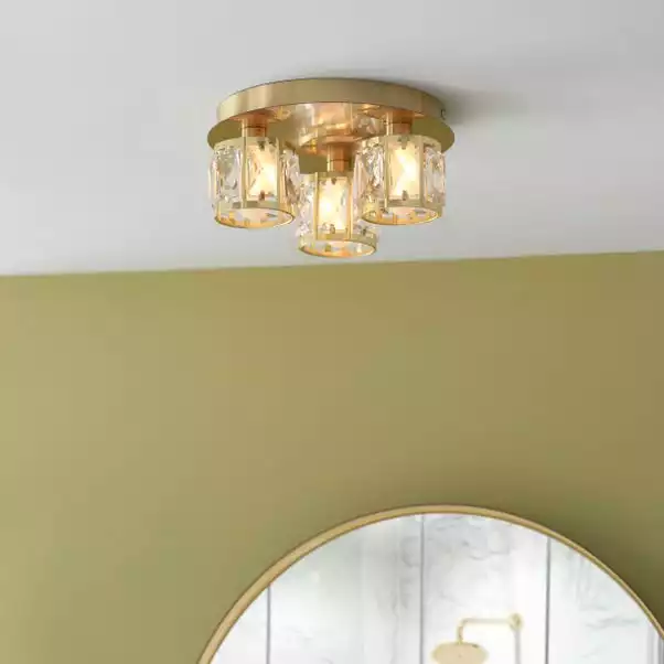 Dunelm Kylie Bathroom 3 Light Flush Ceiling Fitting 3 Dunelm Kylie Bathroom 3 Light Flush Ceiling Fitting