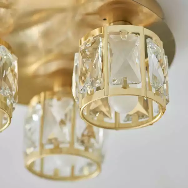 Dunelm Kylie Bathroom 3 Light Flush Ceiling Fitting 5 Dunelm Kylie Bathroom 3 Light Flush Ceiling Fitting - Image 3