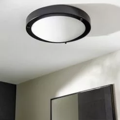 Dunelm Pluto Black Bathroom 1 Light Flush Ceiling Fitting 9 Dunelm Pluto Black Bathroom 1 Light Flush Ceiling Fitting -all lighting Sales Store 30789911 alt01