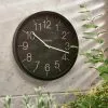Indoor Outdoor Elements Black Clock 41cm 2 Indoor Outdoor Elements Black Clock 41cm -all lighting Sales Store 30792004