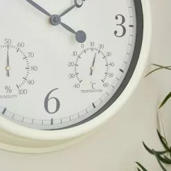 Dunelm Indoor Outdoor Country Cream Clock 40cm -all lighting Sales Store 30792006 alt03