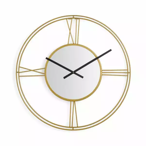 Dunelm Indoor Outdoor Luxe Gold Clock 60cm 7 Dunelm Indoor Outdoor Luxe Gold Clock 60cm - Image 5