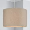Dunelm Lennox Herringbone Lamp Shade 28cm Grey -all lighting Sales Store 30792346
