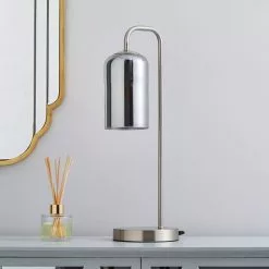 Dunelm Palazzo Smoked Glass Table Lamp -all lighting Sales Store 30792355 alt01