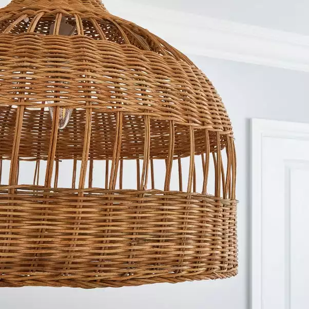 Dunelm Priyanka Rattan Easy Fit Pendant 5 Dunelm Priyanka Rattan Easy Fit Pendant - Image 3