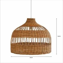Dunelm Priyanka Rattan Easy Fit Pendant 11 Dunelm Priyanka Rattan Easy Fit Pendant -all lighting Sales Store 30792363 alt04