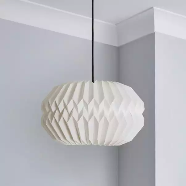 The Edited Life Pahal Origami Paper Pendant White 4 The Edited Life Pahal Origami Paper Pendant White - Image 2