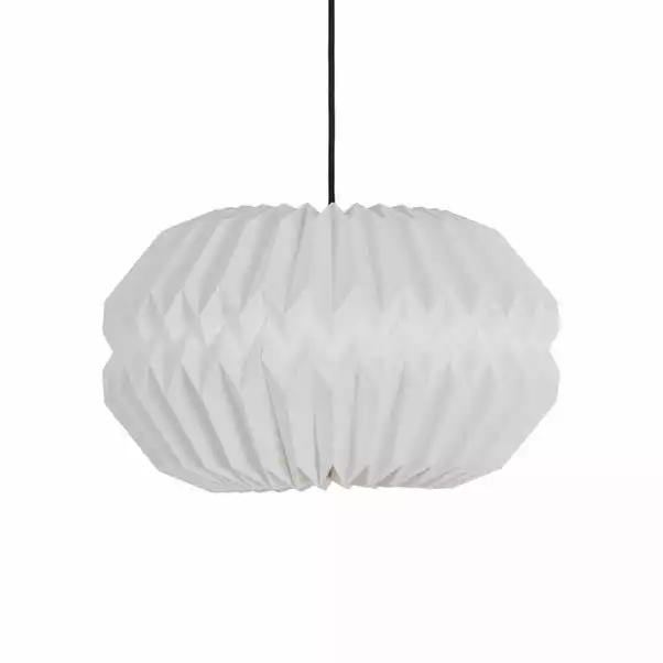 The Edited Life Pahal Origami Paper Pendant White 6 The Edited Life Pahal Origami Paper Pendant White - Image 4