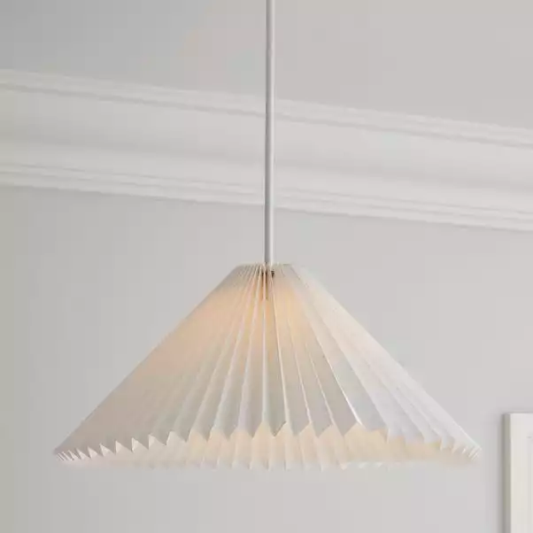 The Edited Life Pahal Origami 45cm Tapered Pendant White 3 The Edited Life Pahal Origami 45cm Tapered Pendant White