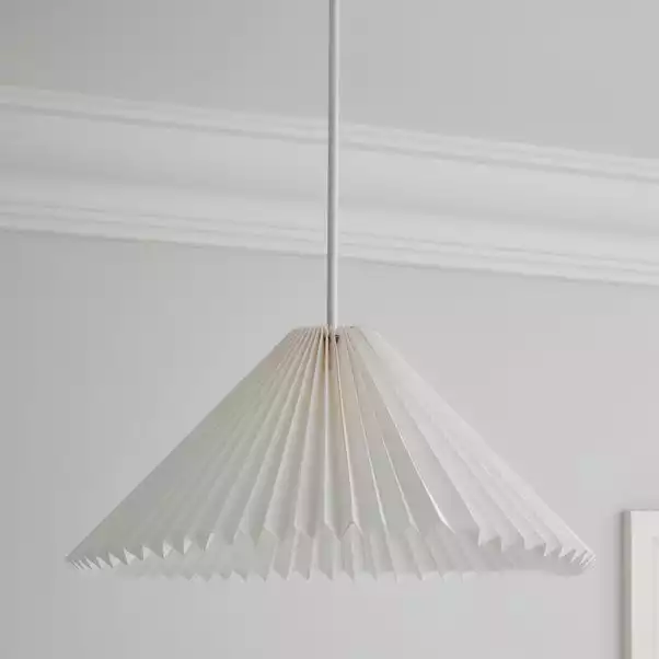 The Edited Life Pahal Origami 45cm Tapered Pendant White 4 The Edited Life Pahal Origami 45cm Tapered Pendant White - Image 2