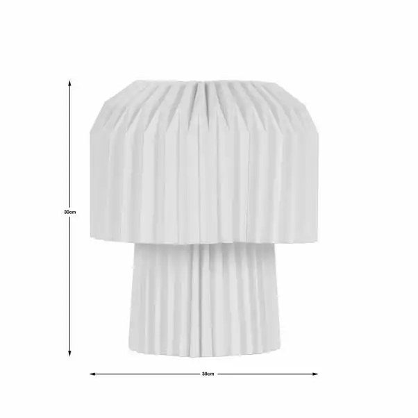 The Edited Life Origami Paper Table Lamp 38cm Mushroom 6 The Edited Life Origami Paper Table Lamp 38cm Mushroom - Image 4