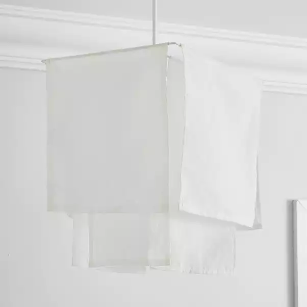 Dunelm Paksha Square Shade 30cm 4 Dunelm Paksha Square Shade 30cm - Image 2