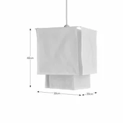 Dunelm Paksha Square Shade 30cm 11 Dunelm Paksha Square Shade 30cm -all lighting Sales Store 30796663 alt04