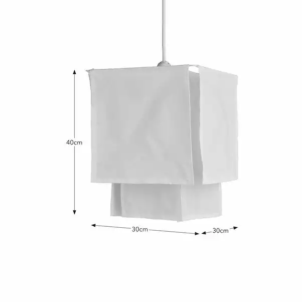 Dunelm Paksha Square Shade 30cm 7 Dunelm Paksha Square Shade 30cm - Image 5