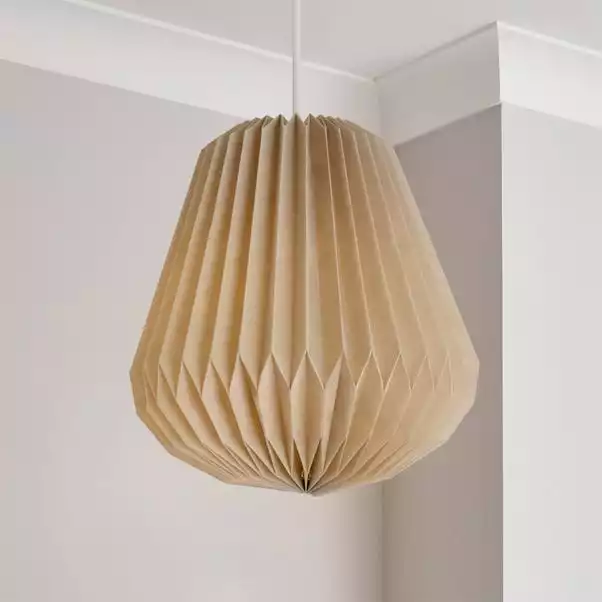 The Edited Life Origami Decagon Paper Pendant Grey 3 The Edited Life Origami Decagon Paper Pendant Grey