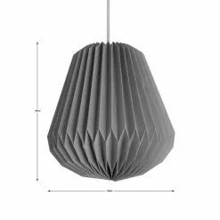 The Edited Life Origami Decagon Paper Pendant Grey 11 The Edited Life Origami Decagon Paper Pendant Grey -all lighting Sales Store 30796673 alt04