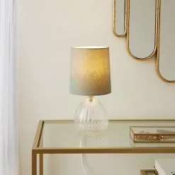 Dunelm Cherie Glass Table Lamp