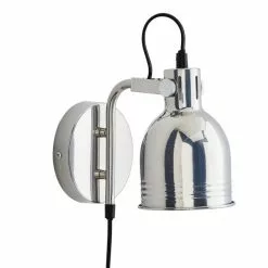 Dunelm Issac Chrome Effect Plug In Wall Light 12 Dunelm Issac Chrome Effect Plug In Wall Light -all lighting Sales Store 30798622 alt04