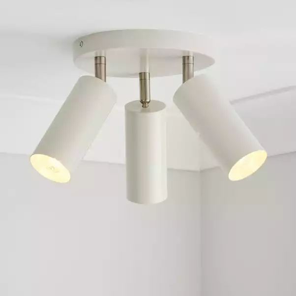 Dunelm Leila 3 Light Semi Flush Ceiling Fitting 3 Dunelm Leila 3 Light Semi Flush Ceiling Fitting