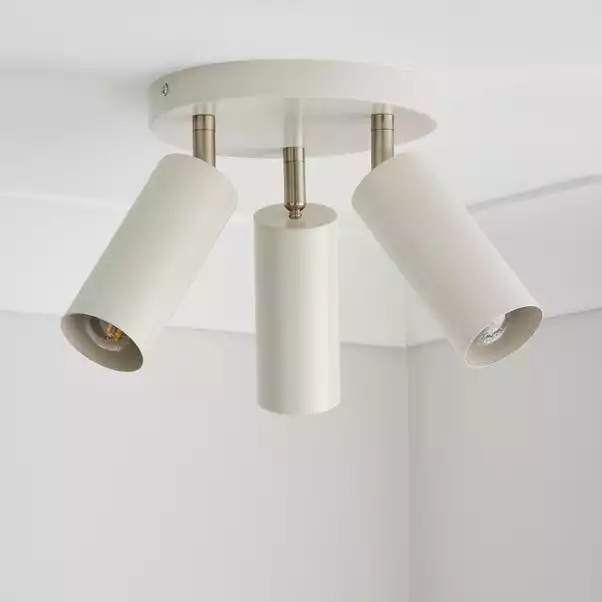 Dunelm Leila 3 Light Semi Flush Ceiling Fitting 4 Dunelm Leila 3 Light Semi Flush Ceiling Fitting - Image 2