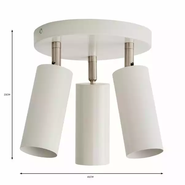 Dunelm Leila 3 Light Semi Flush Ceiling Fitting 8 Dunelm Leila 3 Light Semi Flush Ceiling Fitting - Image 6