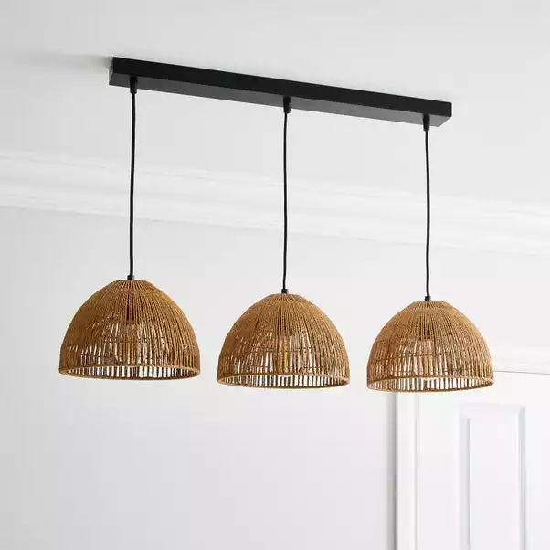 Dunelm Artisan Avery Natural 3 Light Diner Ceiling Fitting 4 Dunelm Artisan Avery Natural 3 Light Diner Ceiling Fitting - Image 2