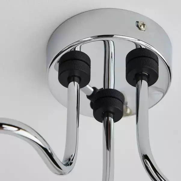 Dunelm Tanner 3 Light Semi Flush Ceiling Fitting 6 Dunelm Tanner 3 Light Semi Flush Ceiling Fitting - Image 4