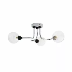 Dunelm Tanner 3 Light Semi Flush Ceiling Fitting 12 Dunelm Tanner 3 Light Semi Flush Ceiling Fitting -all lighting Sales Store 30798650 alt04