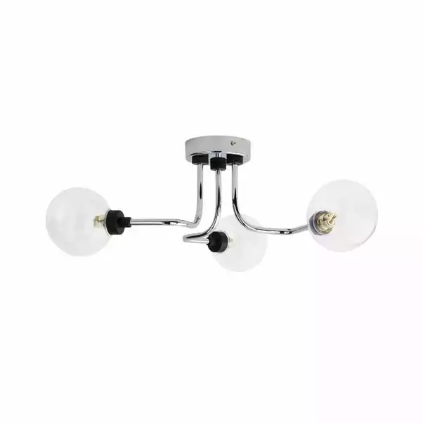 Dunelm Tanner 3 Light Semi Flush Ceiling Fitting 7 Dunelm Tanner 3 Light Semi Flush Ceiling Fitting - Image 5