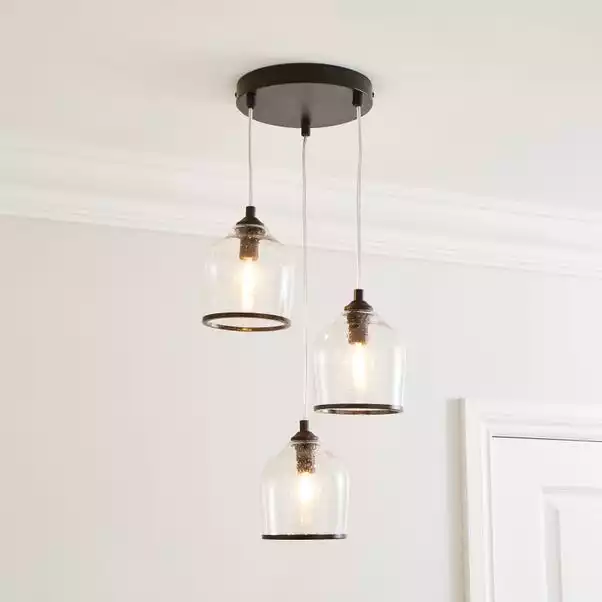Dunelm Lenny 3 Light Cluster Ceiling Fitting 3 Dunelm Lenny 3 Light Cluster Ceiling Fitting