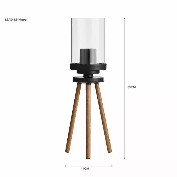 Dunelm Fulton Tripod Table Lamp 8 Dunelm Fulton Tripod Table Lamp - Image 6