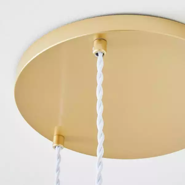 Dunelm Elodie Clear 3 Light Cluster Ceiling Fitting 5 Dunelm Elodie Clear 3 Light Cluster Ceiling Fitting - Image 3