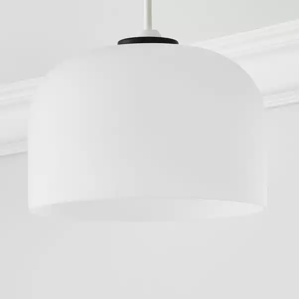 Dunelm Palazzo Easy Fit Frosted Pendant Light 4 Dunelm Palazzo Easy Fit Frosted Pendant Light - Image 2