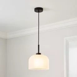 Dunelm Palazzo Frosted Ceiling Pendant