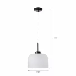 Dunelm Palazzo Frosted Ceiling Pendant -all lighting Sales Store 30798681 alt04