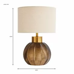 Dunelm Colleen Glass Table Lamp 13 Dunelm Colleen Glass Table Lamp -all lighting Sales Store 30799217 alt05