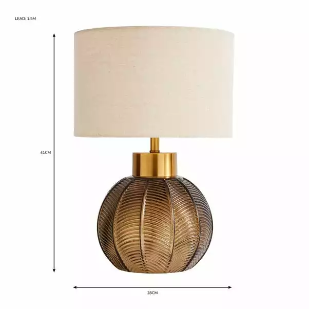 Dunelm Colleen Glass Table Lamp 8 Dunelm Colleen Glass Table Lamp - Image 6