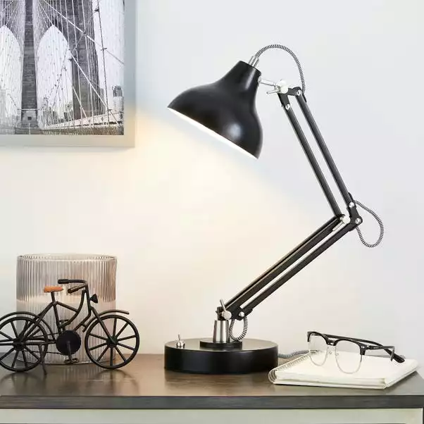 Dunelm Archibald Articulated Black Desk Lamp 3 Dunelm Archibald Articulated Black Desk Lamp