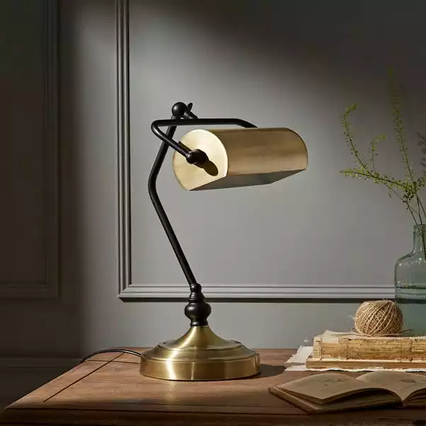 Natural History Museum Banker Desk Lamp Brass 4 Natural History Museum Banker Desk Lamp Brass - Image 2