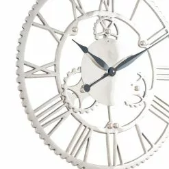 Pacific Lifestyle Shiny Nickel Cog Design Wall Clock 61cm 9 Pacific Lifestyle Shiny Nickel Cog Design Wall Clock 61cm -all lighting Sales Store 30803493 alt03