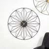 Pacific Lifestyle Black And Gold Geo Design Wall Clock 77cm