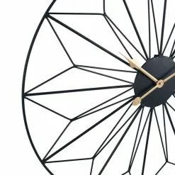 Pacific Lifestyle Black And Gold Geo Design Wall Clock 77cm -all lighting Sales Store 30803494 alt03