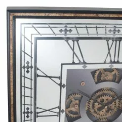 Pacific Lifestyle Antique Gold Wood & Mirror Square Working Cog Wall Clock 60cm 9 Pacific Lifestyle Antique Gold Wood & Mirror Square Working Cog Wall Clock 60cm -all lighting Sales Store 30803497 alt02