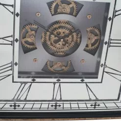 Pacific Lifestyle Antique Gold Wood & Mirror Square Working Cog Wall Clock 60cm 10 Pacific Lifestyle Antique Gold Wood & Mirror Square Working Cog Wall Clock 60cm -all lighting Sales Store 30803497 alt03