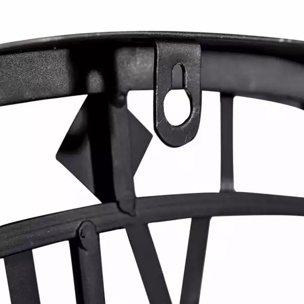 Pacific Lifestyle Black Metal Skeleton Wall Clock 80cm 6 Pacific Lifestyle Black Metal Skeleton Wall Clock 80cm - Image 4