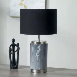 Pacific Lifestyle Carrara Grey Small Table Lamp