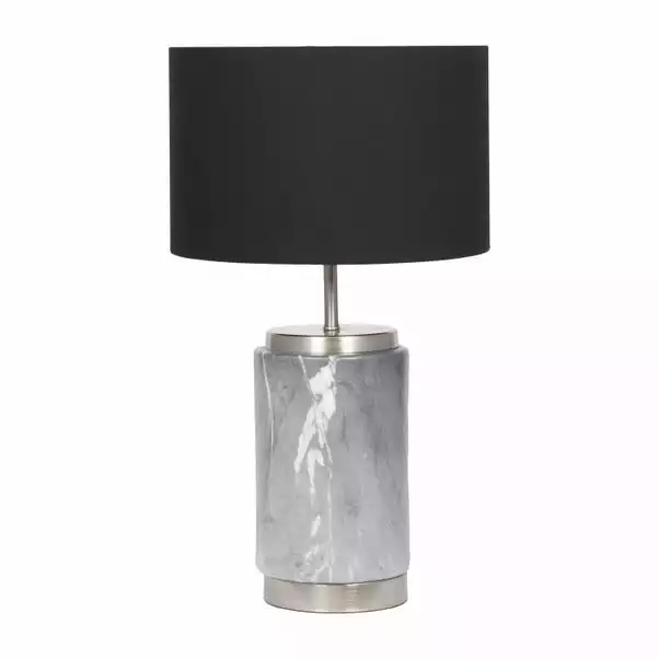 Pacific Lifestyle Carrara Grey Small Table Lamp 4 Pacific Lifestyle Carrara Grey Small Table Lamp - Image 2